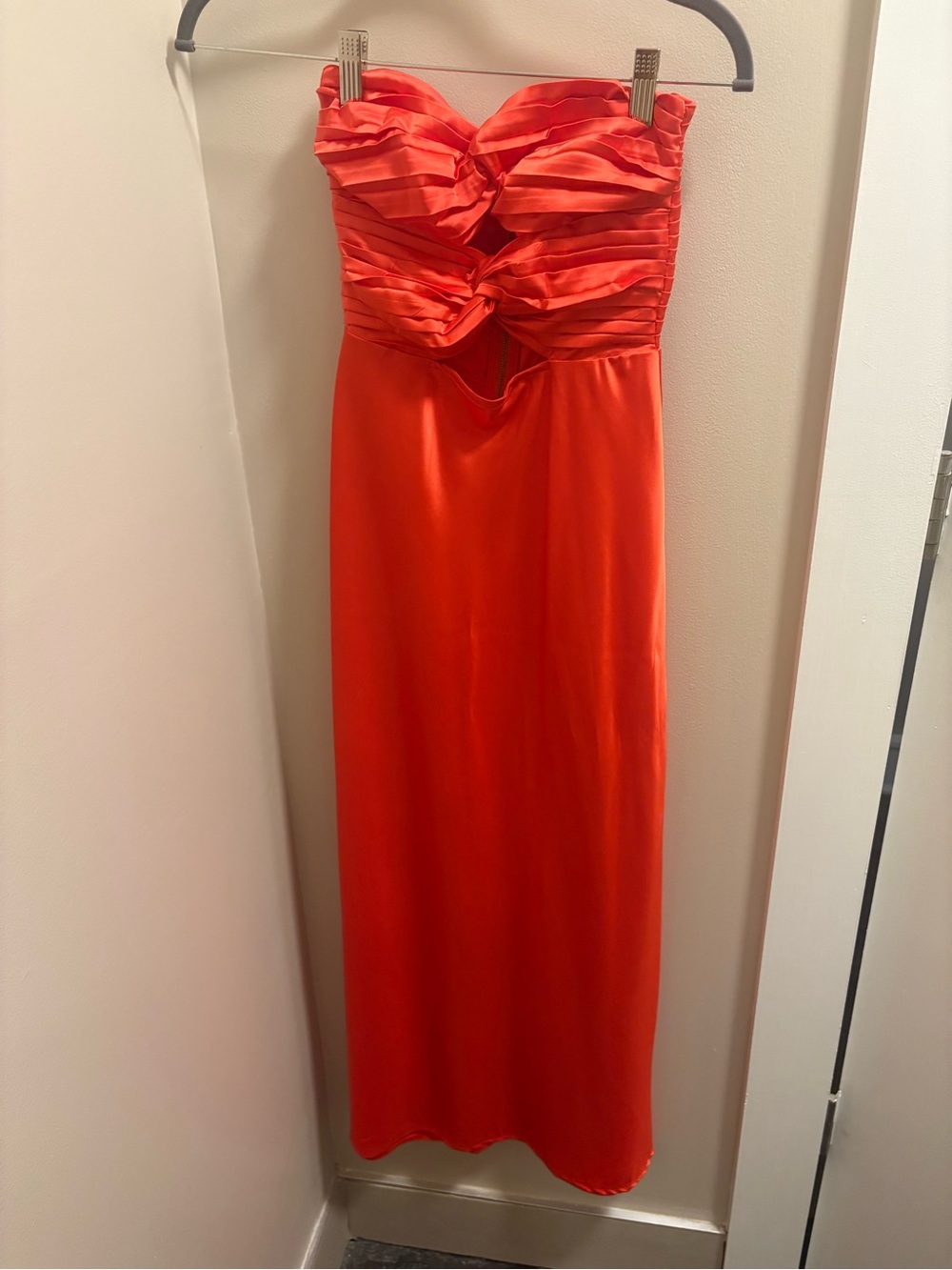 Runaway the Label Cutout Satin Maxi Dress